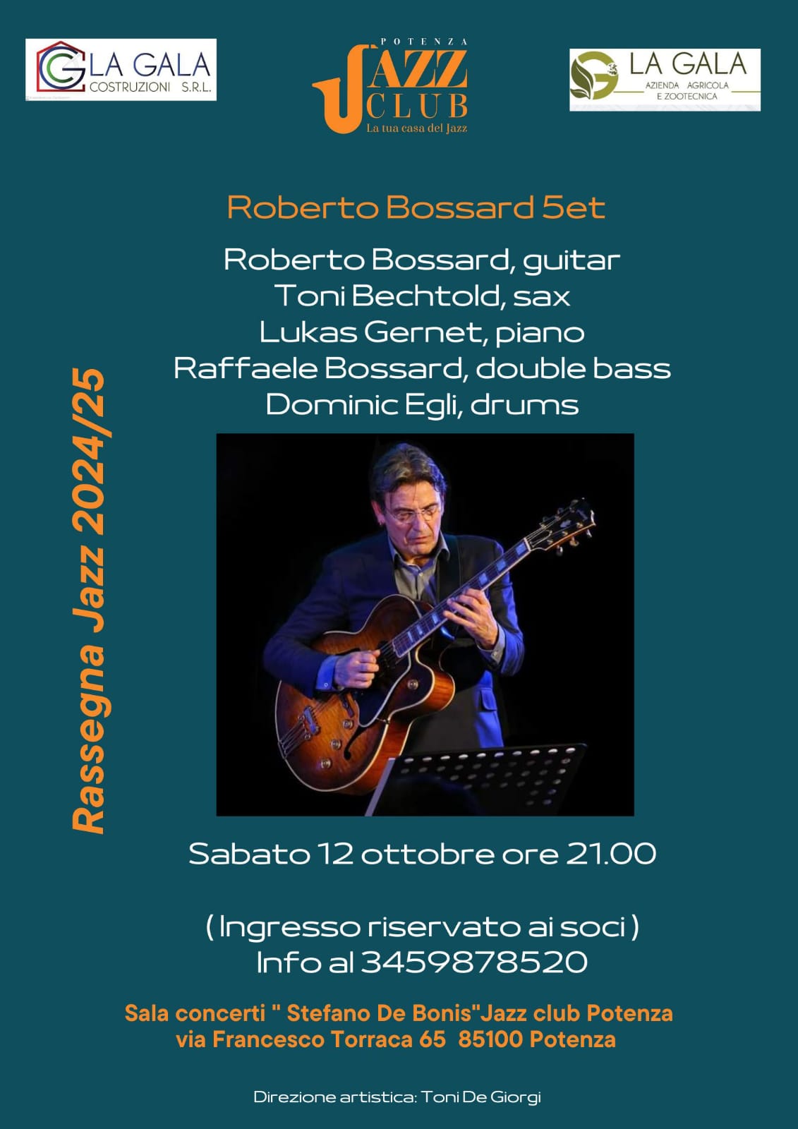 “saluto i soci del jazz club di potenza” – Roberto Bossard